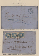 Österreichische Post In Der Levante: 1852/1911, Sammlung Mit Ca.30 Belegen Aus SMYRNA, Dabei Vorphil - Oostenrijkse Levant