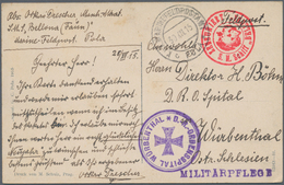Österreich - Militärpost / Feldpost: 1915/18 (ca.), 70 Feldpostbelege I. Weltkrieg, Mit Tagestempeln - Otros & Sin Clasificación