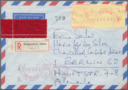 Portugal: 1877/96 Small Holding Of Ca. 130 Letters And Picture-postcards, Incl. Registered Mail, Cen - Other & Unclassified