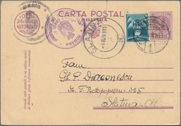 Rumänien: 1890/1975 Holding Of Ca. 110 Letters, Cards, Picture-postcards, And Used Postal Stationary - Usado