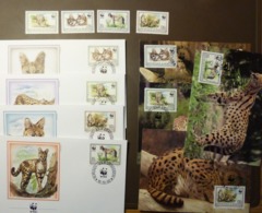 BURUNDI WWF FAUNA ANIMALS WILD CATS SERVAL 1992 #cover4917 - Colecciones & Series