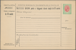 Rumänien - Ganzsachen: 1873/1950 (ca.), Holding Of About 220 Unused And Used Postal Stationery, Stat - Postwaardestukken