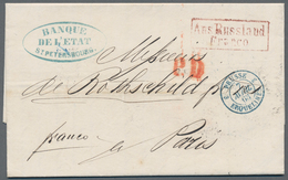 Russland: 1863/1924, Holding Of Ca. 120 Letters, Some Parcel Cards, Postcards (incl. By Registered M - Usados