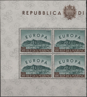 San Marino: 1961, Europa, 300 Copies Of This Issue, Many Of Them In Units With Margins Of The Miniat - Nuevos