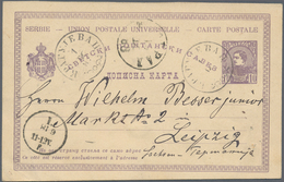 Serbien: 1883/1918, Small Holding Of Ca. 60 Mint And Used Postal Stationary, Incl. Some Letters, One - Servië