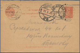 Sowjetunion - Ganzsachen: 1923/83 Ca. 110 Unused And Used Postal Stationery Cards, Return Receipts, - Non Classés