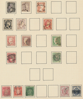 Spanien: 1850/1930 (ca.), Used And Mint Collection On Album Pages From Some Classic Issues With Seve - Usati