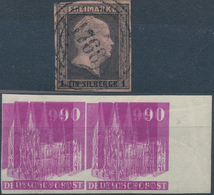 Deutschland: 1850/1950 (ca.), Kleines Steckkartenlot Mit U.a. Stadtpost, Sodann Meist Bizone Band/Ne - Verzamelingen