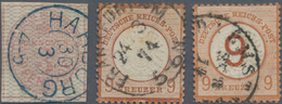 Altdeutschland Und Deutsches Reich: 1850/1939, Konvolut Mit über 50 Marken Auf Steckkarten, Dabei Al - Collections