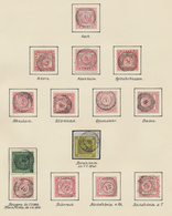 Baden - Marken Und Briefe: 1851/1871, Sehr Reichhaltige STEMPEL-Sammlung Mit Ca.500 Marken, Briefstü - Andere & Zonder Classificatie