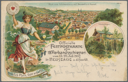 Bayern - Marken Und Briefe: 1889 - 1919 (ca.), 24 Belege, Dabei Ganzsachen, Faltbriefe "Zur Erinneru - Otros & Sin Clasificación