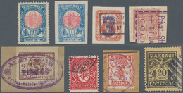 Deutsches Reich - Privatpost (Stadtpost): 1870/1900 Ca., Sammlungsbestand Mit Ca.350 Marken Mit Ausg - Correos Privados & Locales