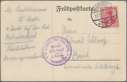 Deutsche Abstimmungsgebiete: Saargebiet - Feldpost: 1915/1935, Lot Von Sieben Briefen/Karten Und Ein - Brieven En Documenten