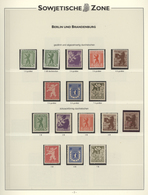 Sowjetische Zone: 1945 - 1949, Sammlung, Zumeist Postfrisch Im Sieger-Vordruck Der Verschiedenen Geb - Autres & Non Classés