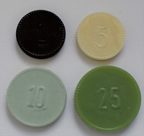 Niederlande: Plastic Money "Ministerie Van Oorlog" 1951. 4 X 1 Cents, 4 X 5 Cents, 4 X 10 Cents, 5 X - Other & Unclassified