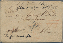 Deutschland: 1810/1940 Ca., Partie Mit Ca.20 Belegen Ab Vorphilatelie, Dabei Transitbrief Von 1810 M - Sammlungen