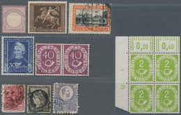 Deutschland: 1860-1960, Bunte Mischung Mit Marken Und Belegen Quer Durch Das Jahrhundert, Dabei Auch - Collections