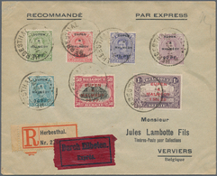 Deutschland: 1901/1939, Partie Von 50 Briefen Und Karten, Meist Infla Mit Rohrpost Und Flugpostmarke - Collections