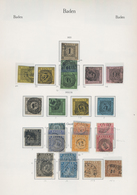 Altdeutschland: 1850/1920, Umfassende Sammlung Von Baden Bis Württemberg Im KA/BE-Vordruckalbum, Oft - Verzamelingen