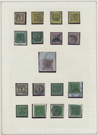 Baden - Marken Und Briefe: 1851/1868, Gestempelte Sammlung Ab MiNr. 1 Sauber Auf Blättern Aufgezogen - Andere & Zonder Classificatie