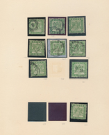 Baden - Marken Und Briefe: 1851/67, Umfangreicher Posten Von Fast Fünfzig Großen Steckkarten (meist - Andere & Zonder Classificatie