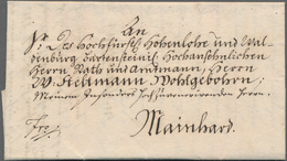 Bayern - Vorphilatelie: 1571/1892, NÜRNBERG Und Umgebung, Partie Von 39 Markenlosen Belegen (Vorphil - Colecciones