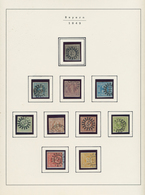 Bayern - Marken Und Briefe: 1849-1920, Gestempelte Vordruck-Sammlung Ab Schwarzem Einser, In Den Hau - Autres & Non Classés