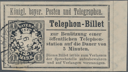 Bayern - Telefon-Billets: Telephon-Billetts, TB 5, 11, 13, 14, 15, 16, 18 (5) 19, 20, 21, 21 Viererb - Other & Unclassified