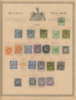 Bremen - Marken Und Briefe: 1855/1868, Sammlung Auf Vordruck Mit Besseren Werten, Stark Unterschiedl - Brême