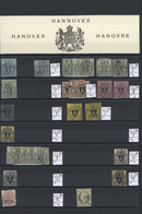 Hannover - Marken Und Briefe: 1850/1864 (ca.), Posten Mit über 60 Losen Marken Incl. Einigen Bessere - Hanovre