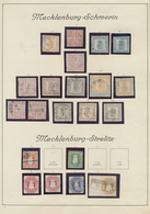 Mecklenburg-Schwerin - Marken Und Briefe: 1856/1867, Schwerin Und Strelitz, Gestempelte Und Ungebrau - Mecklenburg-Schwerin