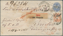 Preußen - Marken Und Briefe: 1850/1867, Schöne Sammlung, Auf Blanko-Blättern Aufgezogen, Mit Dekorat - Altri & Non Classificati