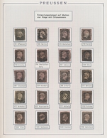 Preußen - Nummernstempel: 1850/1856 (ca.), Schöne Saubere Nr.stpl.sammlung Auf Nr.1/4 Mit Teils Herv - Otros & Sin Clasificación