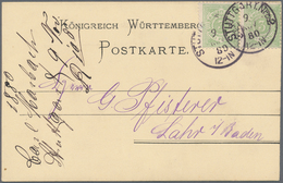 Württemberg - Marken Und Briefe: 1875-1923, Tolle Sammlung Von Ca. 290 Belegen Mit Interessanten Fra - Otros & Sin Clasificación