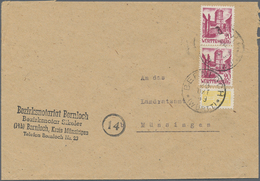 Württemberg - Einkreisstempel: 1939-1952, Partie Mit Rund 80 Briefen Und Belegen Mit Nachverwendeten - Otros & Sin Clasificación