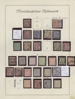 Norddeutscher Bund - Marken Und Briefe: 1868/1870, NDP/Elsaß-Lothringen, Saubere Sammlung Von 53 Mar - Autres & Non Classés