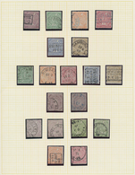 Norddeutscher Bund - Marken Und Briefe: 1868/1870, Saubere Gestempelte Sammlung Von 34 Marken Auf Al - Otros & Sin Clasificación