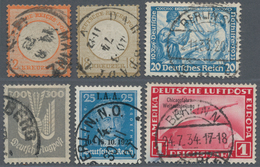 Deutsches Reich: 1872/1937, Gehaltvoller Posten Mit Besseren, Zumeist Gestempelten Ausgaben Auf Insg - Colecciones