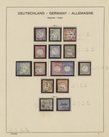 Deutsches Reich: 1872-1933, Recht Gut Besetzte Sauber Gestempelte Sammlung Auf Altem Vordruck, Dabei - Colecciones