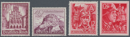 Deutsches Reich: 1936/1945 (ca.), Dubletten In Tüten Etc. In Schachtel Dabei Kompl. Gefaltete Bögen - Colecciones