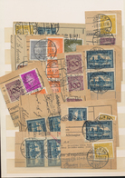 Deutsches Reich - Weimar: 1931/1932, Partie Von über 70 Paketkartenabschnitten, Dabei Alleine Ca. 43 - Collections