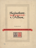 Deutsches Reich - Markenheftchen: 1918-1920, Sprechendes Behrens Album Mit Drei "zerlegten" Germania - Markenheftchen