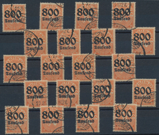 Deutsches Reich - Dienstmarken: 1923, 800 Tsd. Auf 30 Pfg. Mit Wz. Rauten, Engros-Partie Von 20 Saub - Servizio