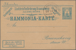 Deutsches Reich - Privatpost (Stadtpost): 1880/1900 (ca.), Umfassende Sammlung Von Ca. 760 (meist Un - Postes Privées & Locales