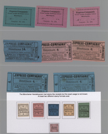 Deutsches Reich - Privatpost (Stadtpost): A: Dienstmannmarken Der Express Compagnie, Gebrauchte Teil - Posta Privata & Locale