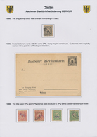 Deutsches Reich - Privatpost (Stadtpost): AACHEN Bis WURZEN, Umfangreiche Sammlung, Einiger Privatpo - Private & Lokale Post