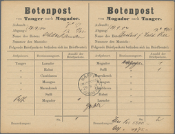 Deutsche Post In Marokko: 1900/1914, Kleiner Sammlungsbestand Von 24 Belegen Mit Div. Besonderheiten - Marokko (kantoren)