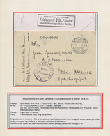 Deutsche Post In Der Türkei: 1916/1917, Interessante Dokumentation Von 22 Belegen Als Feldpost Oder - Turkey (offices)