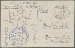 Deutsche Post In Der Türkei - Stempel: 1915/1918, Acht Belege Mit Versch. Truppenstempeln Von Sanitä - Turquia (oficinas)
