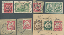 Deutsch-Ostafrika: 1890/1915, Gestempelte Sammlung Mit Schwerpunkt Bei Den Ca. 200 Briefstücken, Dab - Deutsch-Ostafrika